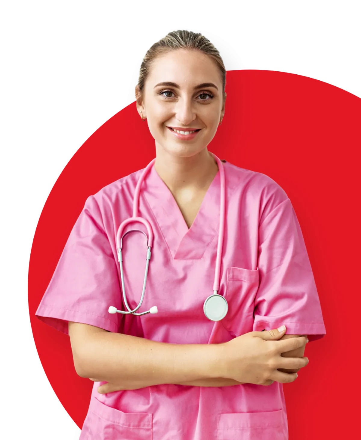 Mensch aus Medizinwesen posiert