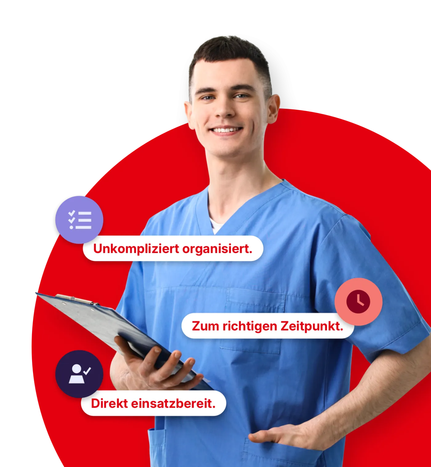 Pfleger mit Übersicht