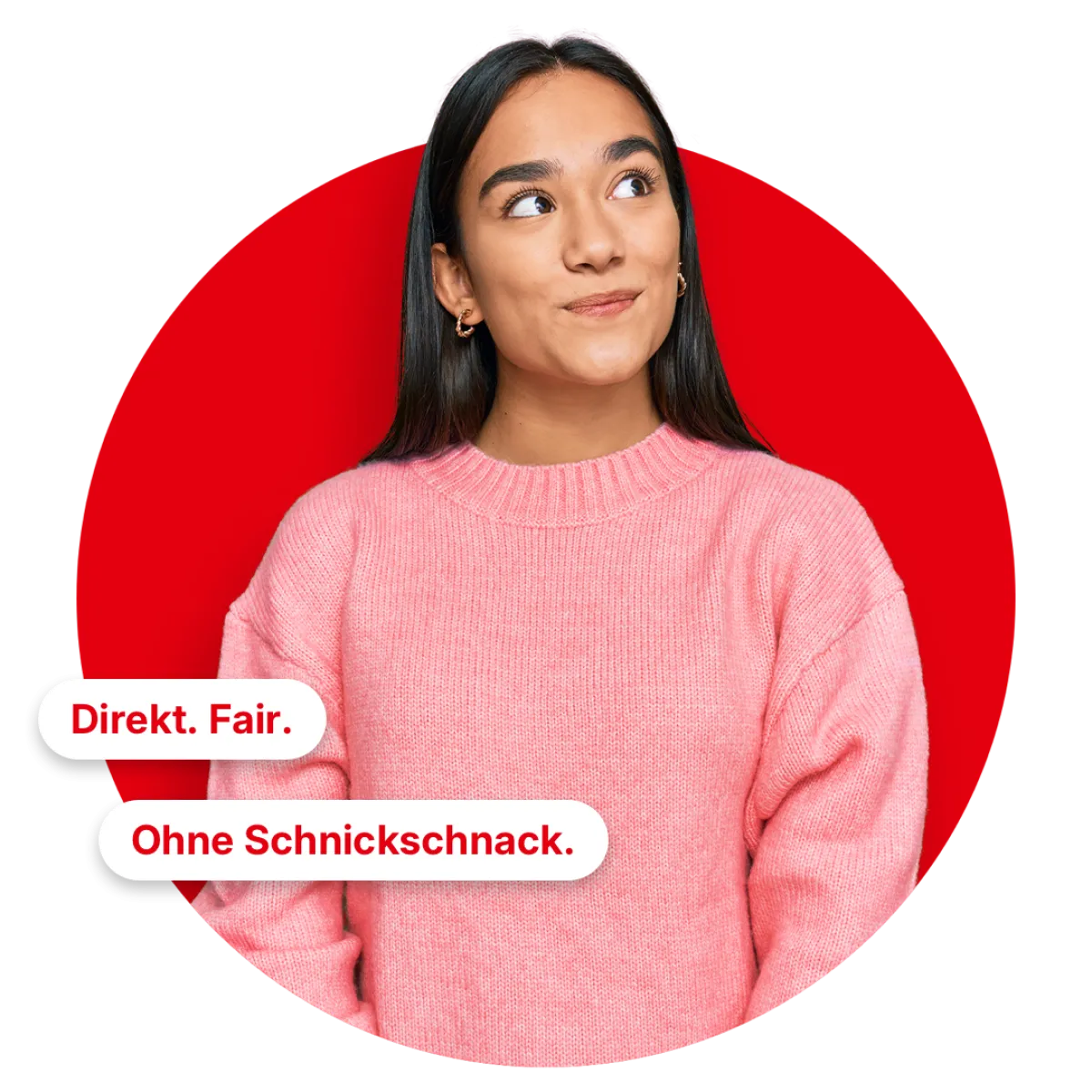 Mensch steht und guckt in die Luft