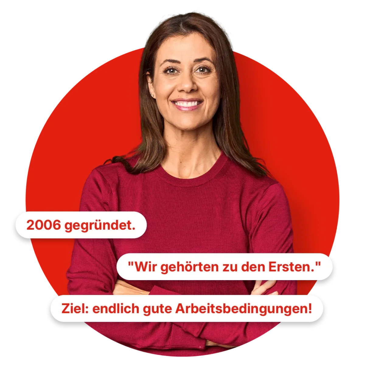 Mensch mit verschränkten Armen